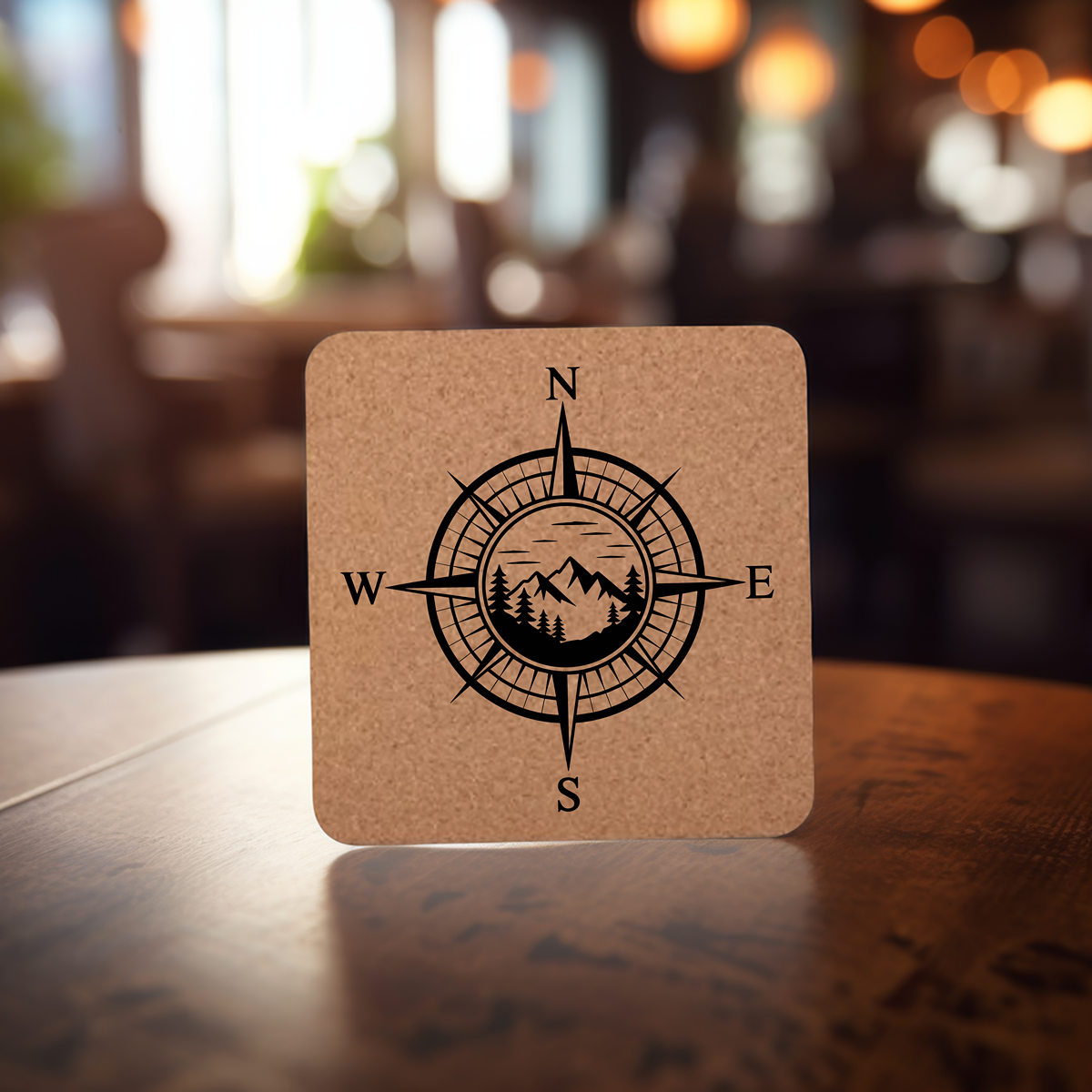 Compass Square Coaster