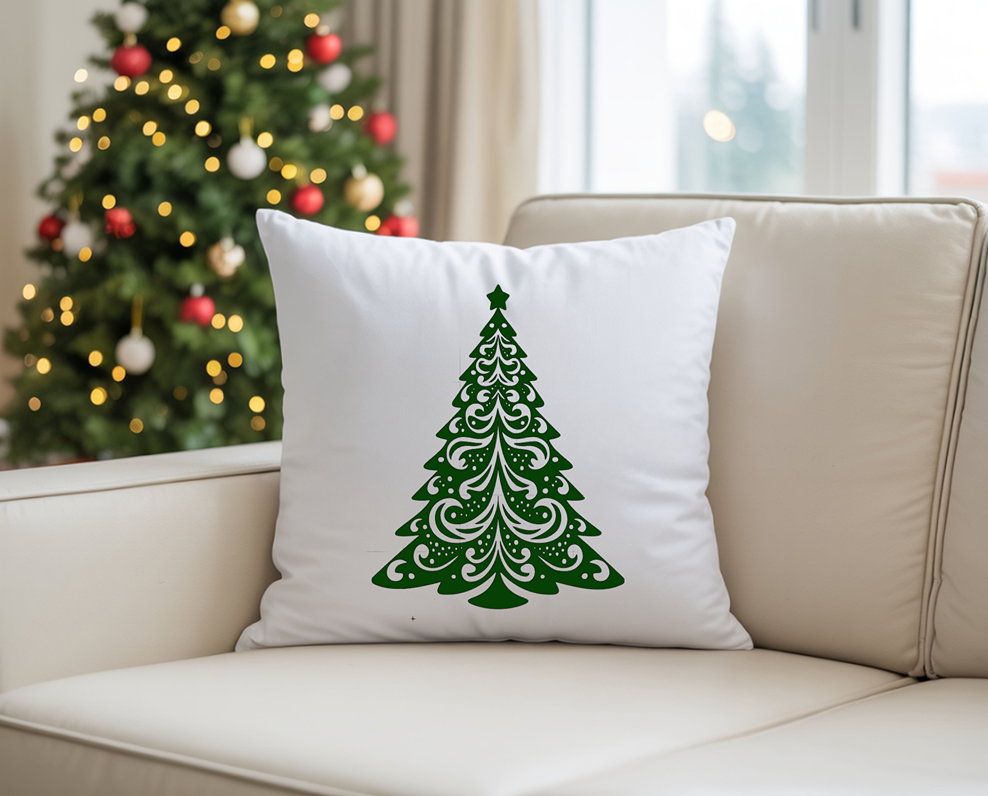 Green Tree Pillow