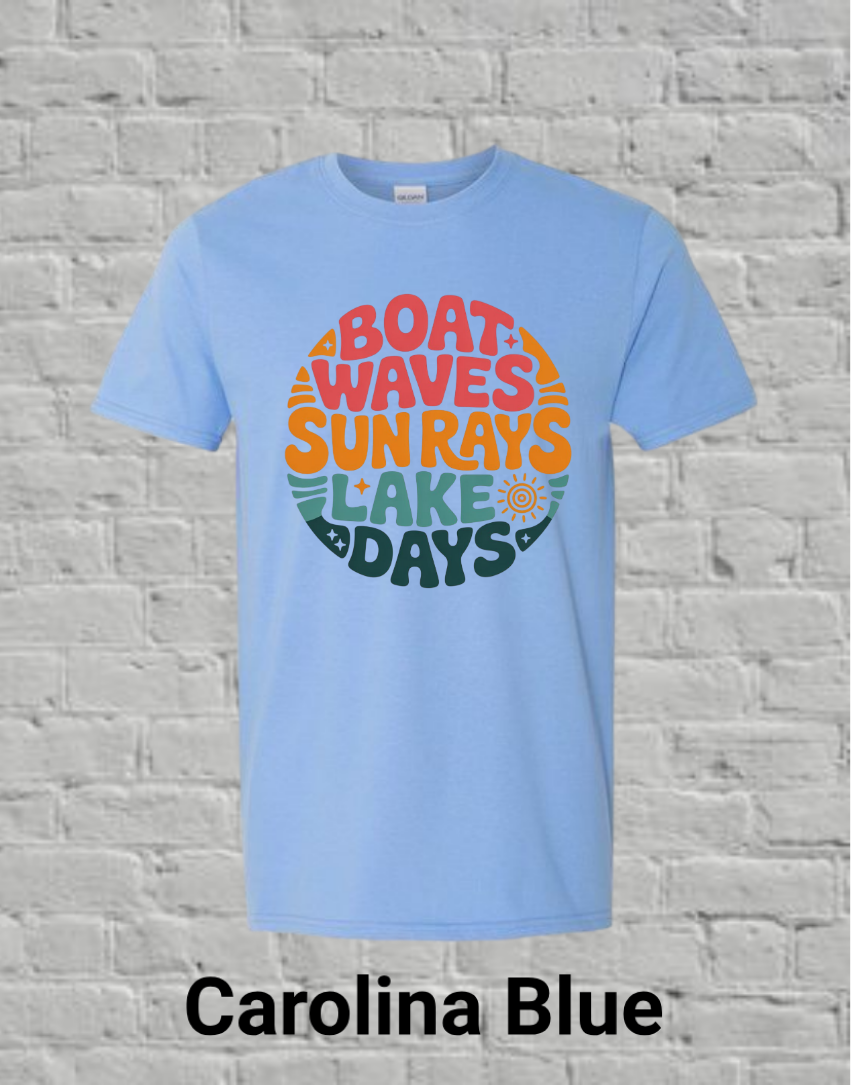 Boat Sun Lake Circle