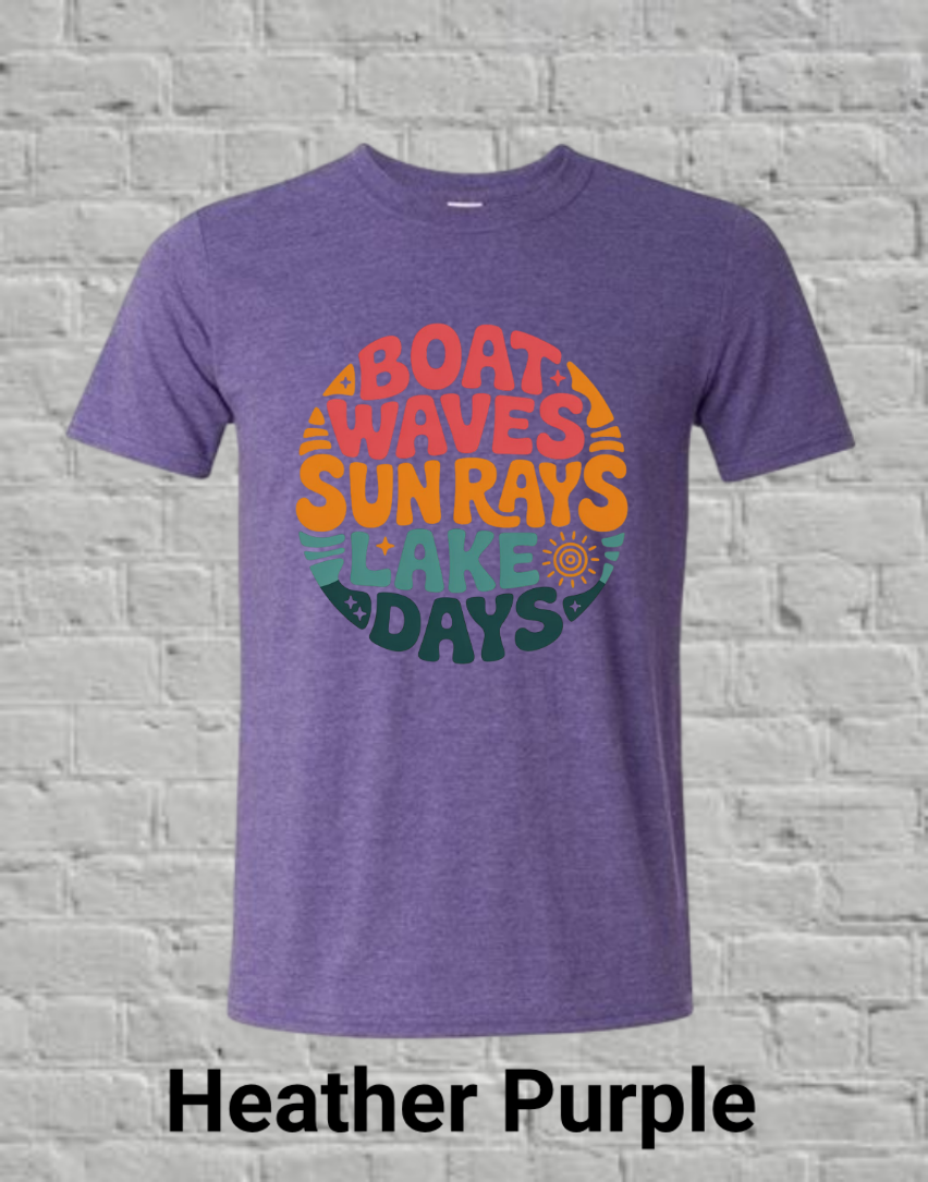 Boat Sun Lake Circle