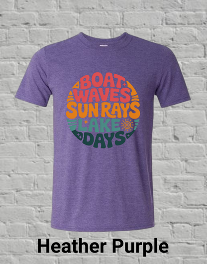 Boat Sun Lake Circle