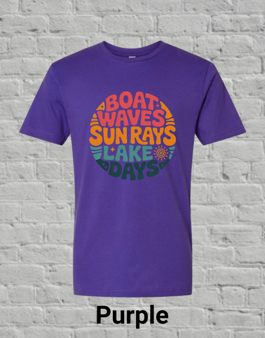 Boat Sun Lake Circle