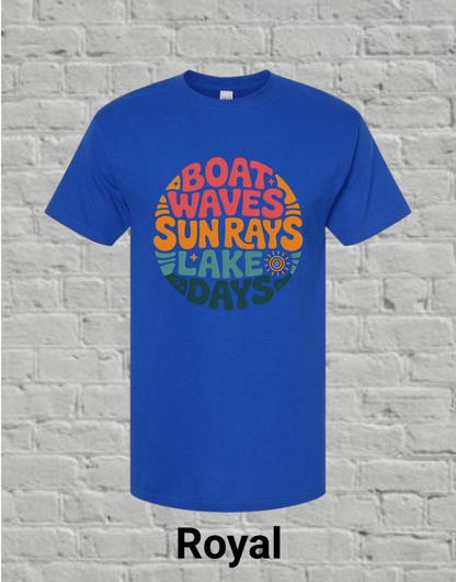 Boat Sun Lake Circle
