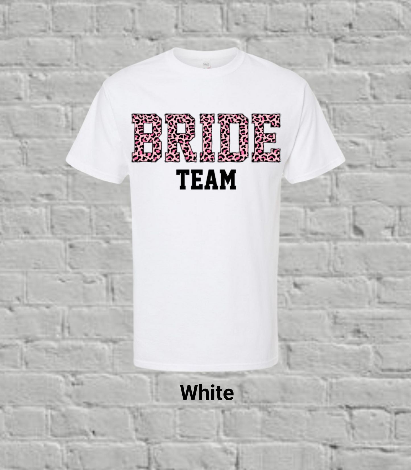 Team Bride Pink Leopard