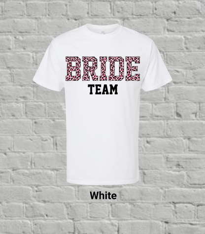 Team Bride Pink Leopard