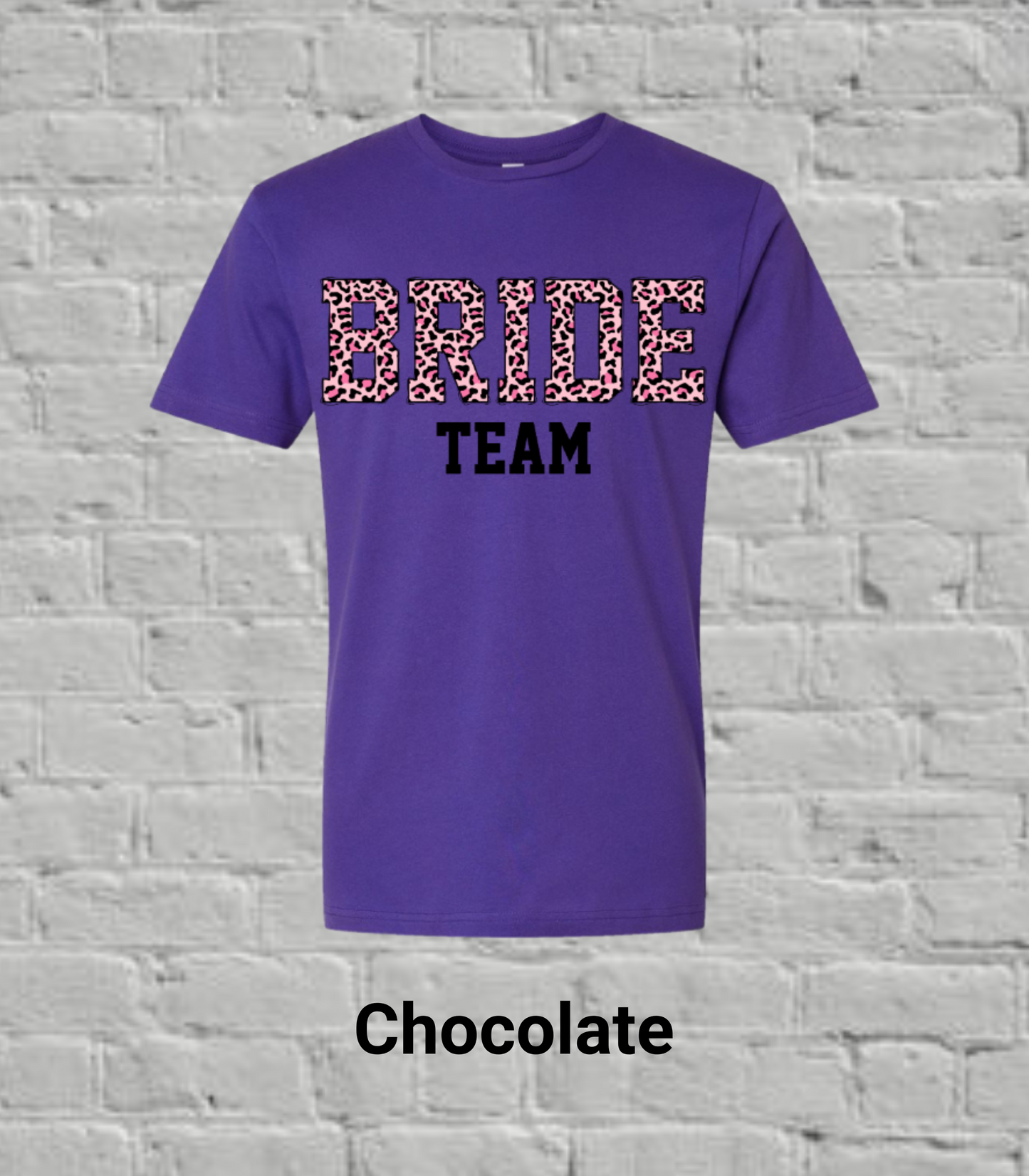 Team Bride Pink Leopard
