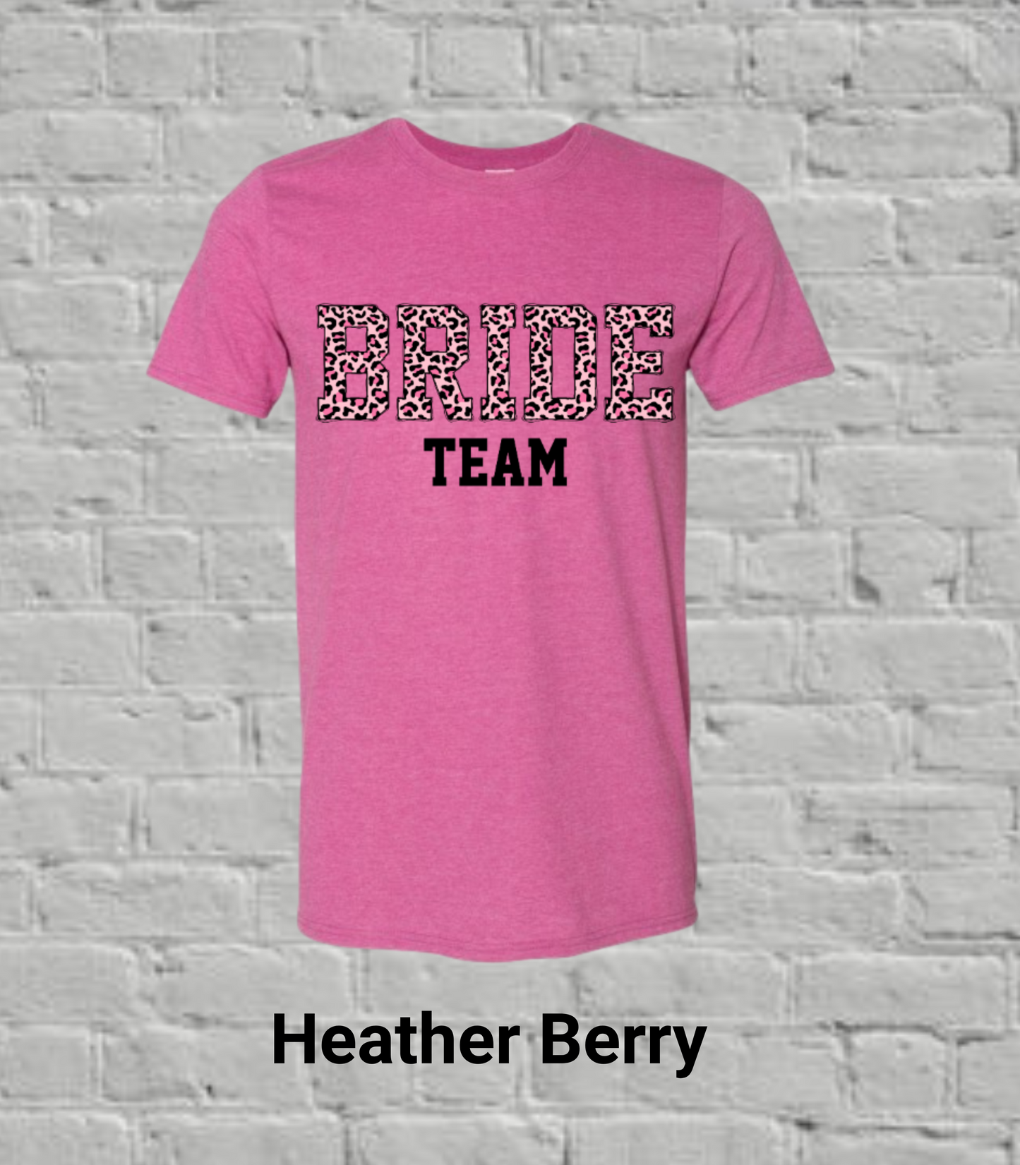 Team Bride Pink Leopard
