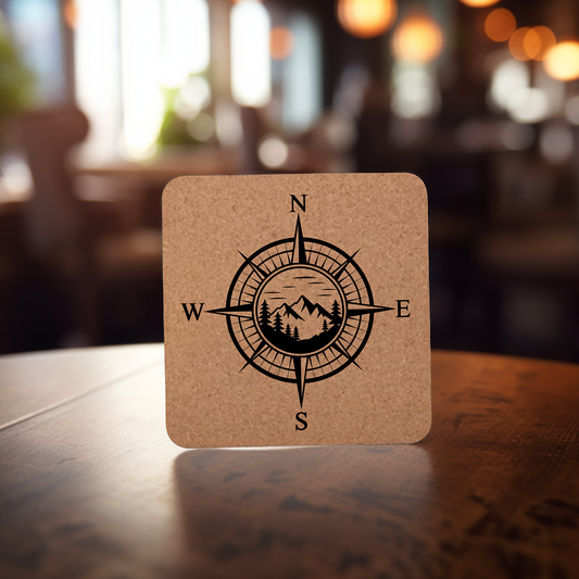 Compass Square Coaster