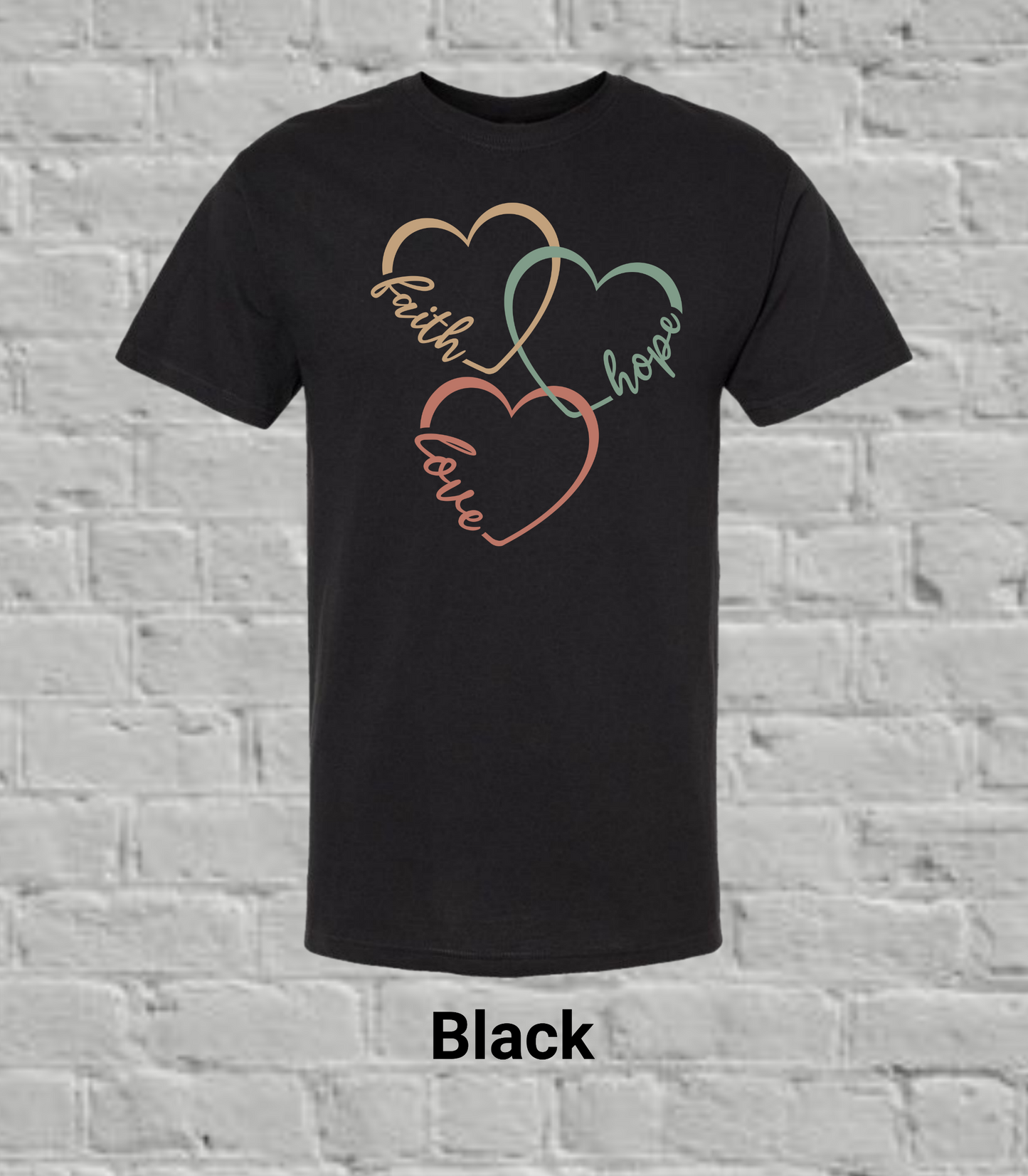 Faith, Hope, & Love Hearts