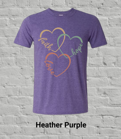 Faith, Hope, & Love Hearts