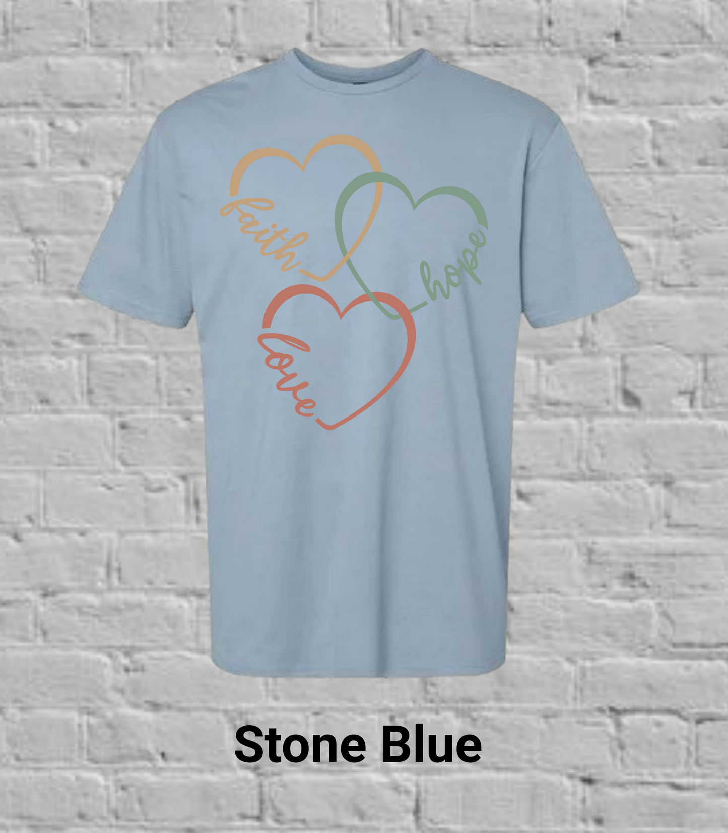 Faith, Hope, & Love Hearts