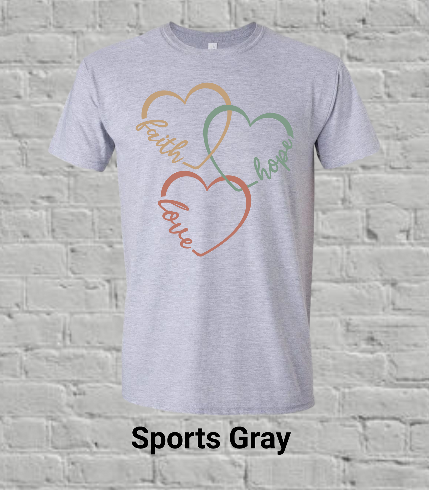 Faith, Hope, & Love Hearts