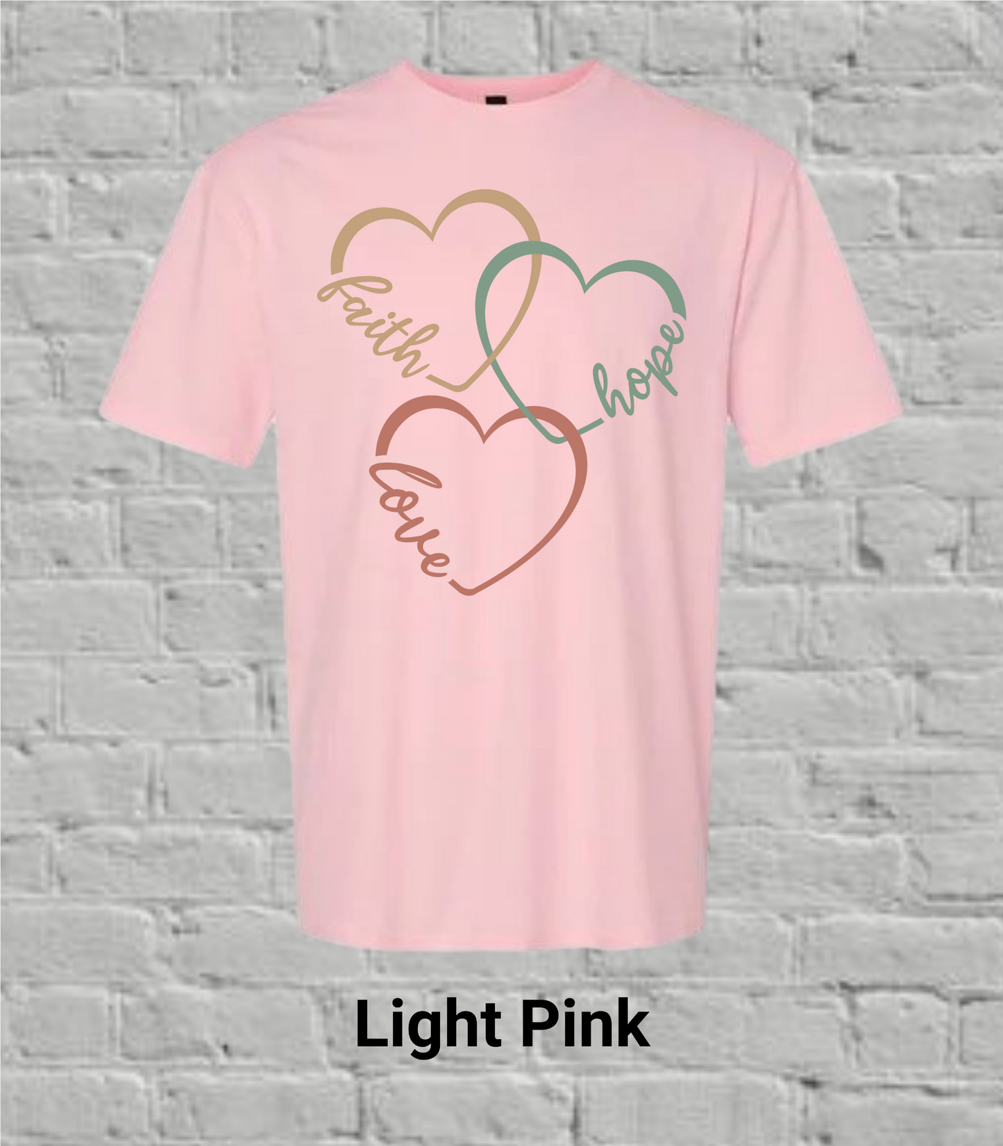 Faith, Hope, & Love Hearts