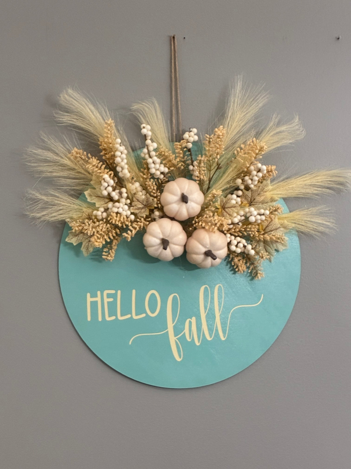 Hello Fall Sign/Wreath