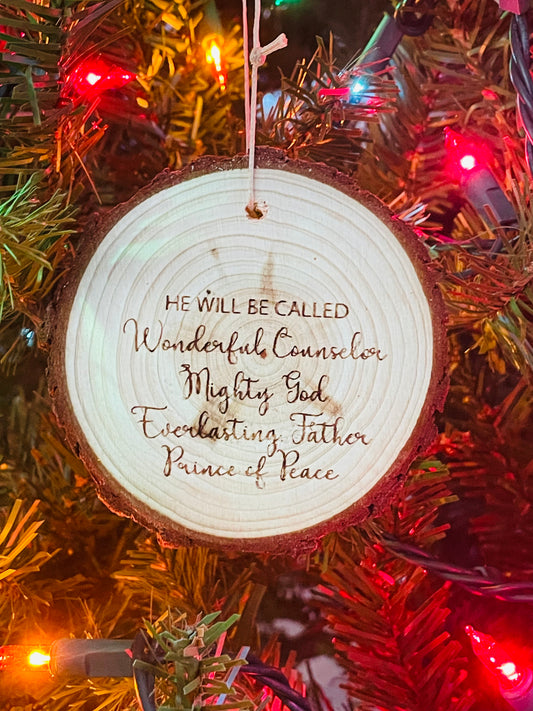 Scripture Wood Ornament or Cork Coasters