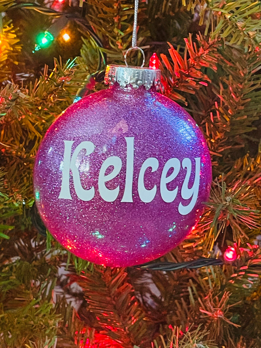 Christmas Glitter Ornament