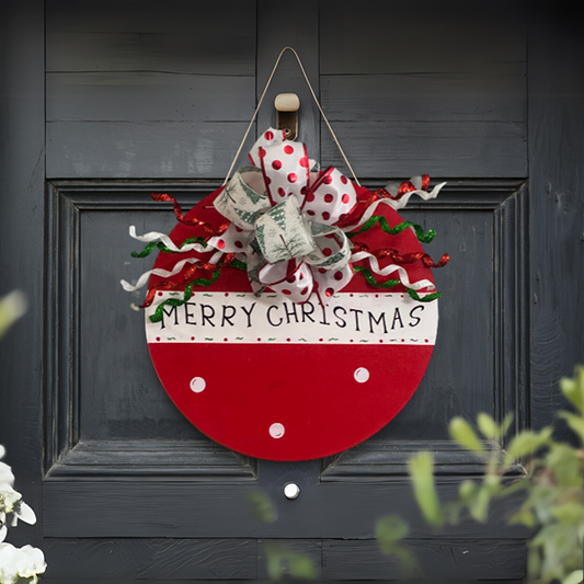 Red and White Merry Christmas