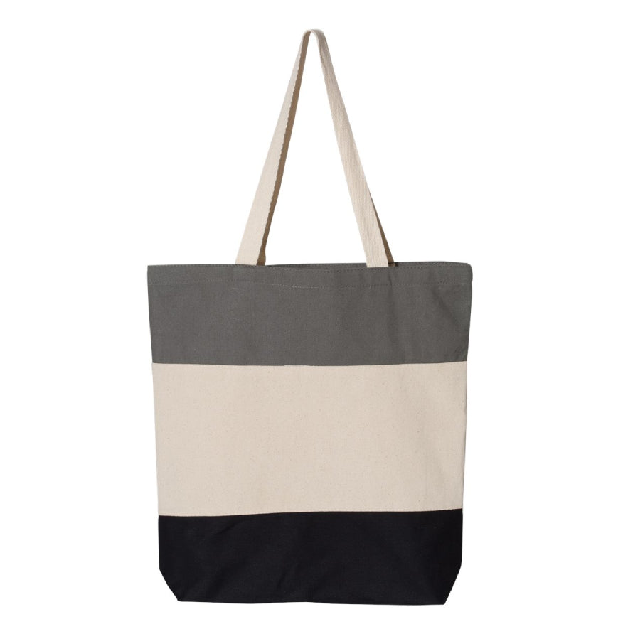 Customizable Tri-Colored Tote