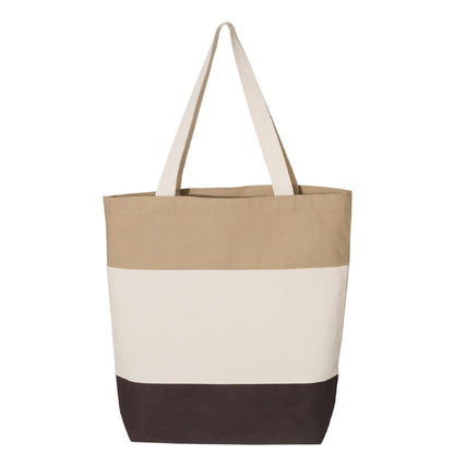 Customizable Tri-Colored Tote