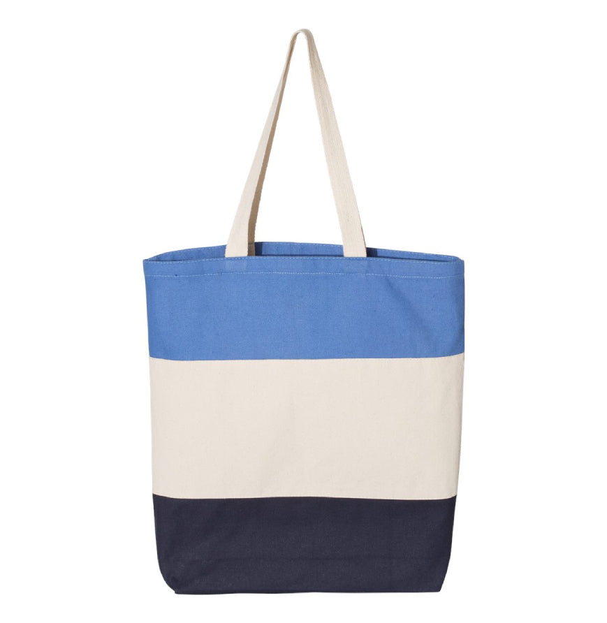 Customizable Tri-Colored Tote