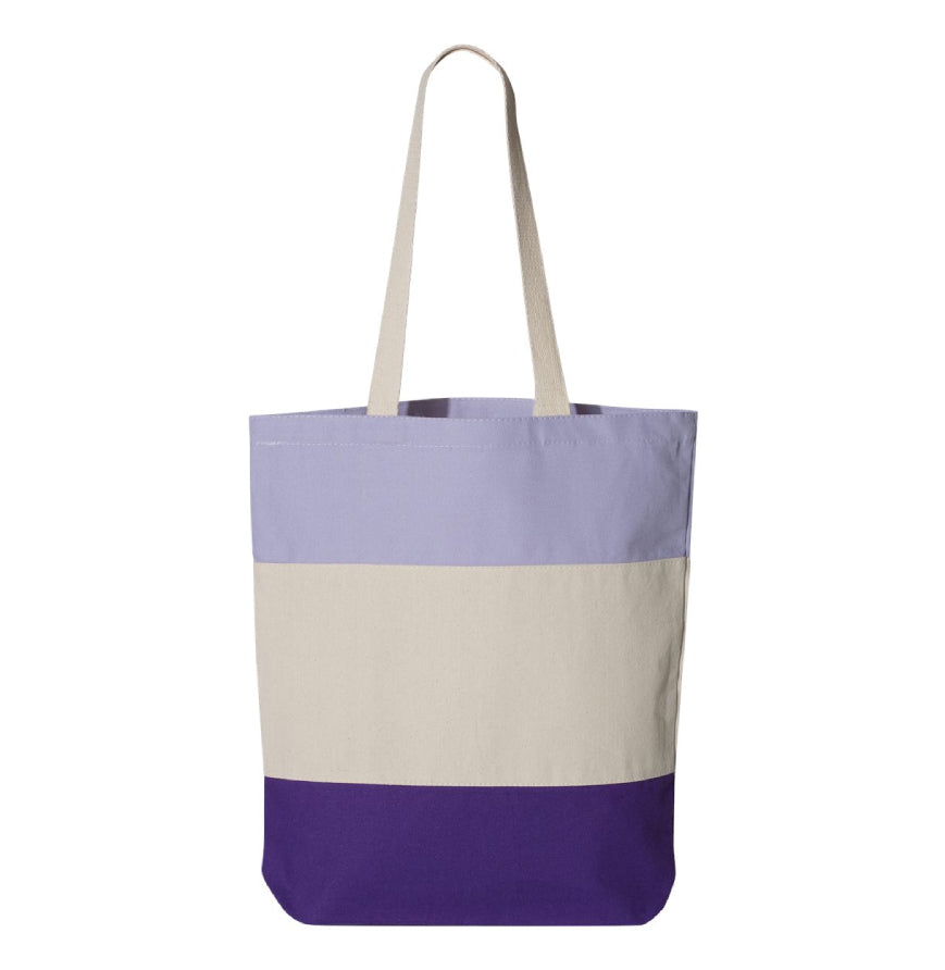 Customizable Tri-Colored Tote