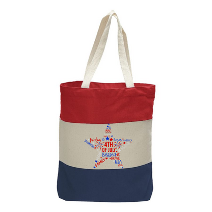 Customizable Tri-Colored Tote