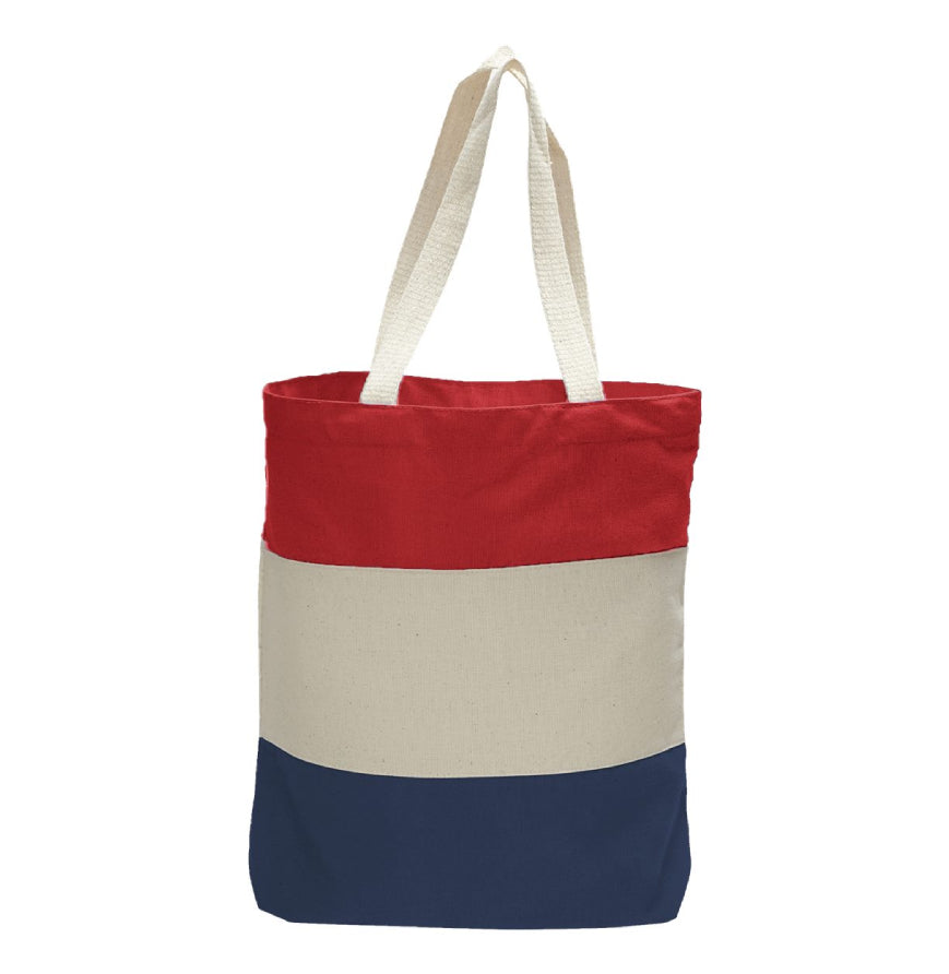 Customizable Tri-Colored Tote
